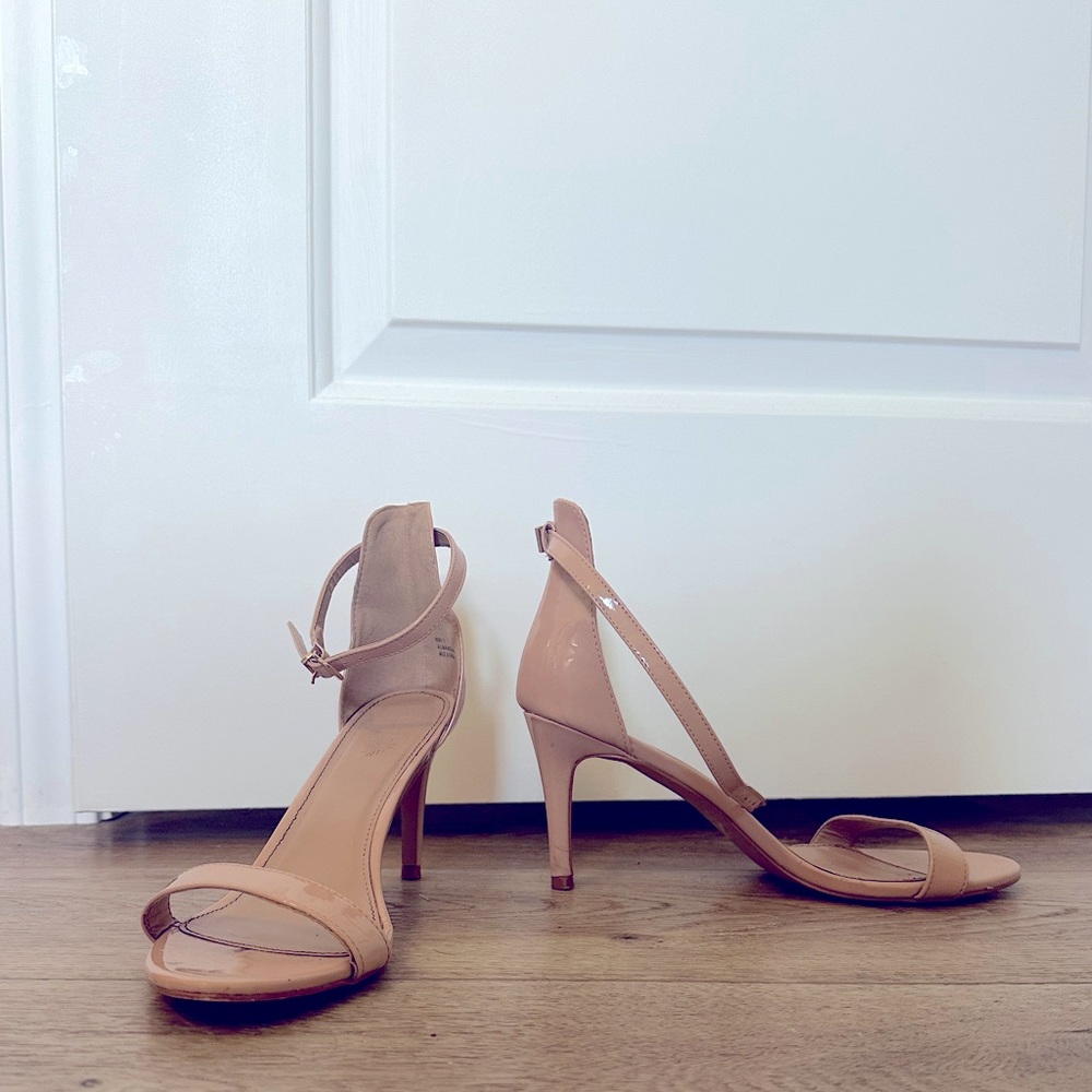 Charlotte Russe Nude Strappy Heels